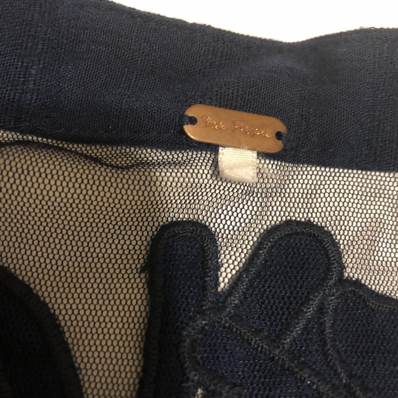 Free People Navy sleeveless top size small - Picture 5 of 10